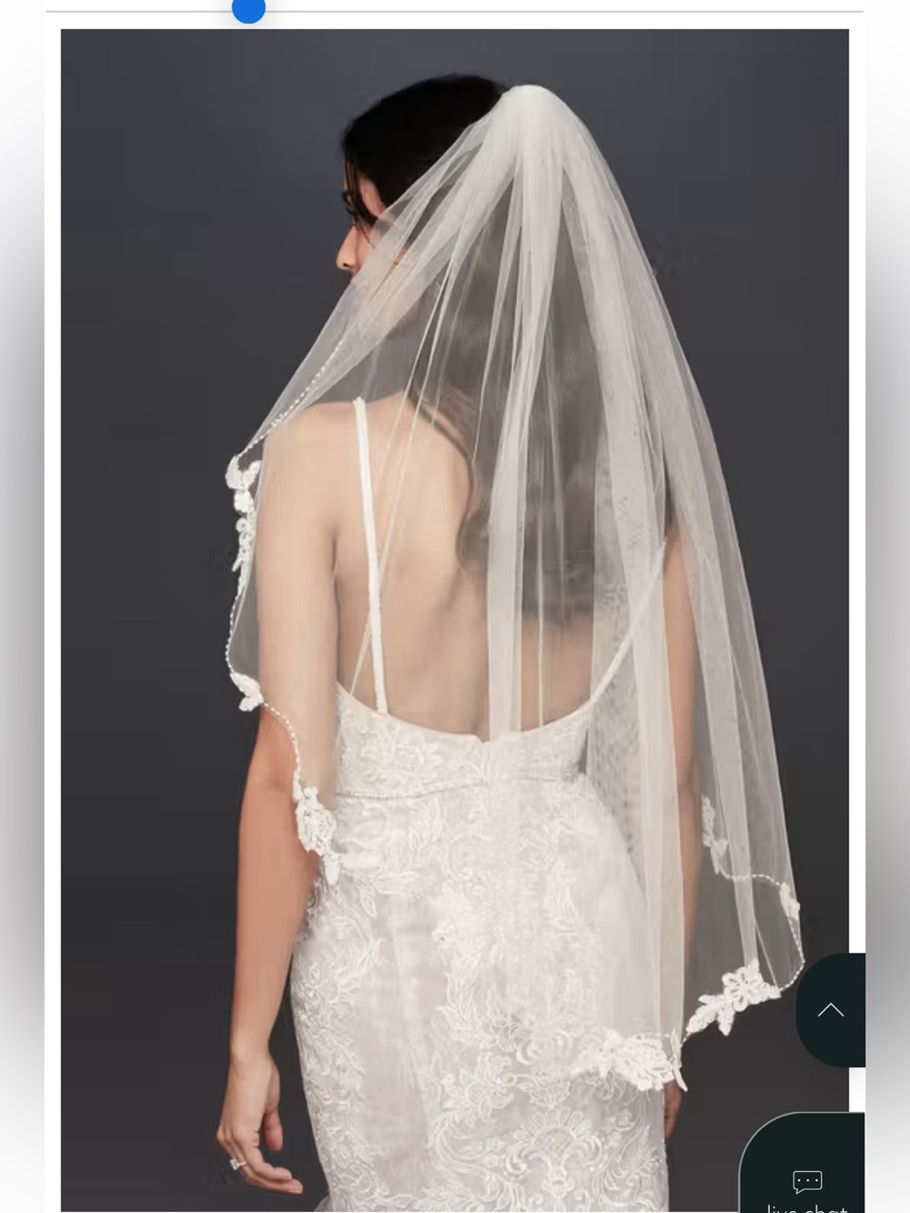 David’s bridal veil ivory